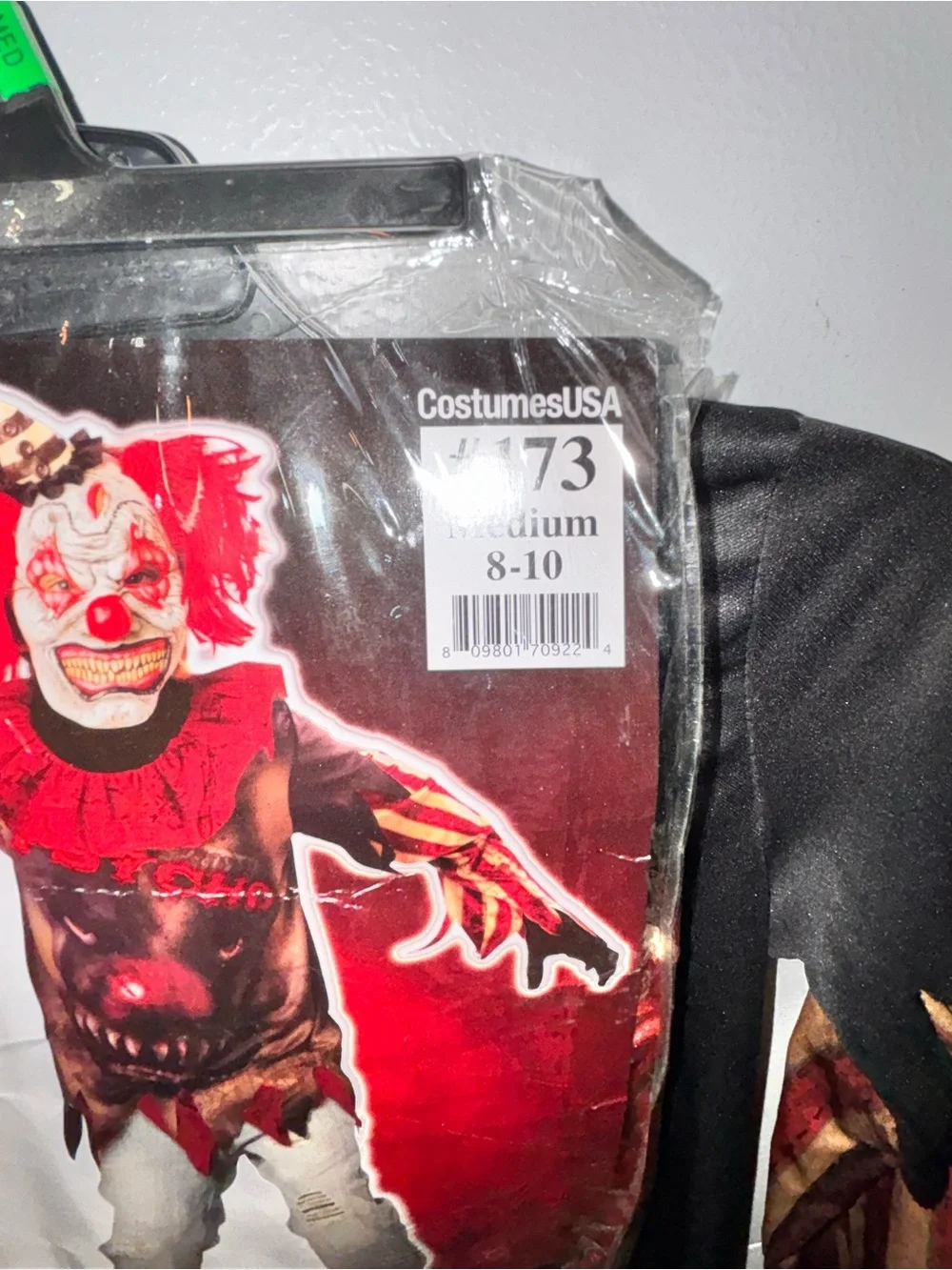 New Child Medium 8-10 Sideshow Psycho 3 Piece Costume